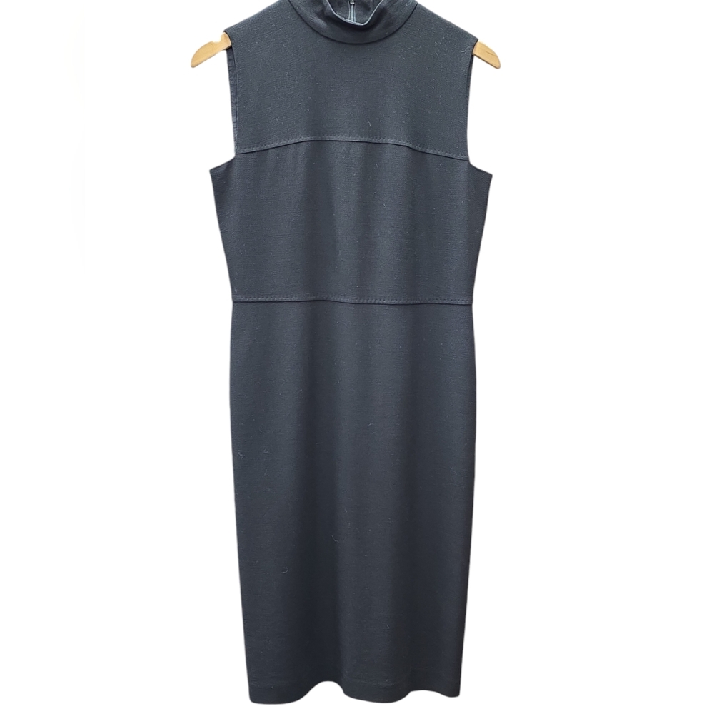 Max Mara Black Sheath Dress, Size 4